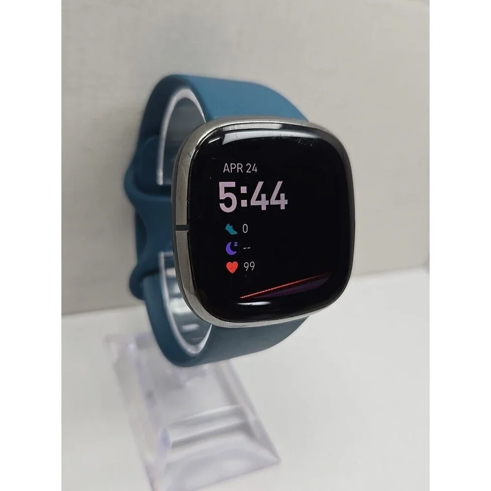 Fitbit Sense FB512 Smartwatch GPS ECG Heart Rate Activity Tracker No Charger